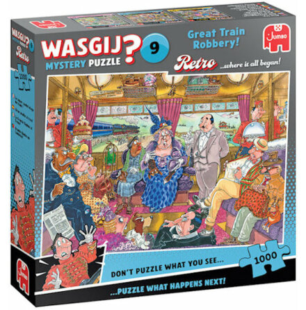 Puzzle Wasgij Retro Mystery 09: Great Train Robbery! (1000 pieces)