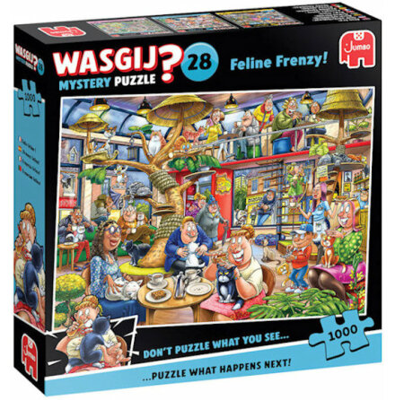 Puzzle Wasgij Mystery 28: Feline Frenzy! (1000 pieces)