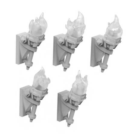 Wall Torches for 3mm LEDs 1:48-1-35