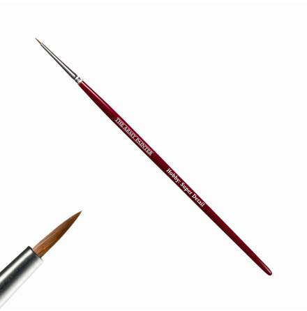 Hobby Brush - Super Detail (red handle, round)
