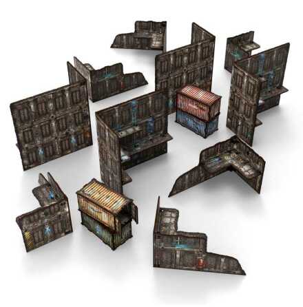 Pre-Painted Foldable WTC terrain pack: Sci-fi