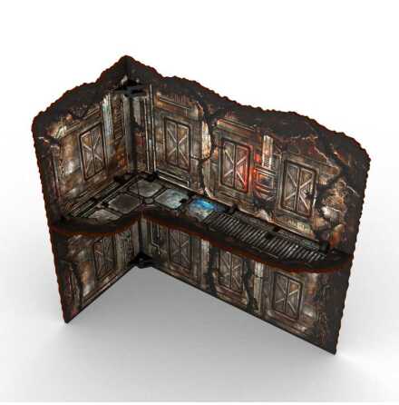 Matched Play (WTC) Pre-Painted Foldable Large L-shaped Ruin - Sci-fi