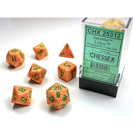 Speckled Polyhedral Lotus 7-Die Set