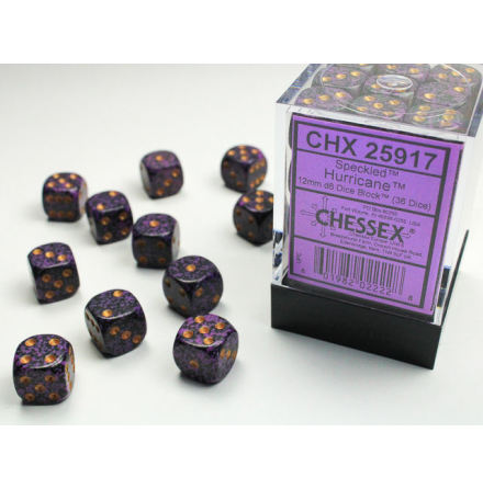 Speckled 12mm d6 Hurricane Dice Block (36 dice)