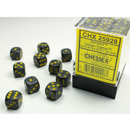 Speckled 12mm d6 Urban Camo Dice Block (36 dice)