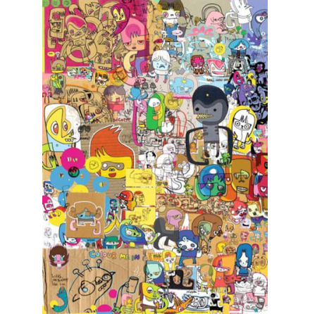 Merzdoodle, Burgerman 1000 pieces Triangular 48x68 cm