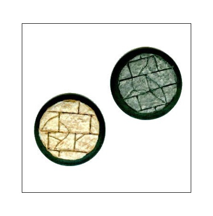 WarMachine Flagstone Bases, 40mm Round Beveled (2)