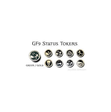 GF9 Status Token Set: Green/Gold