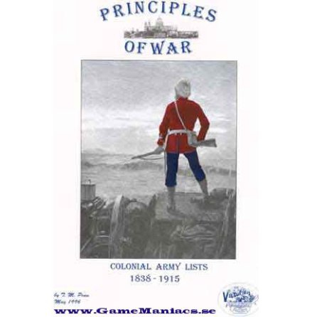 PRINCIPLES OF WAR COLONIAL ARMY LISTS 1831-1915