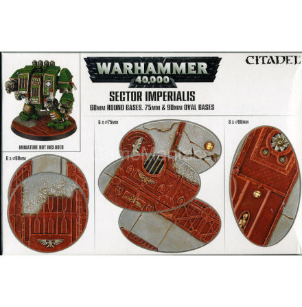 SECTOR IMPERIALIS: 60MM ROUND/75MM/90MM OVAL BASES