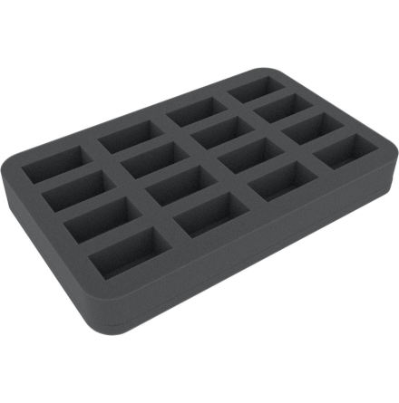 HS035BO 35 mm (1.38 Inch) slot foam with base - half-size