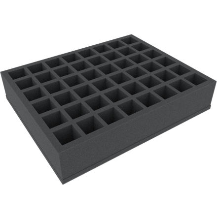 FS070I048BO 70 mm (2.75 Inch) Figure Foam Tray with 48 slots - full-size