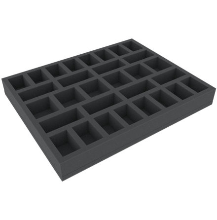 FSFJ040BO 40 mm (1.57 inch) full-size foam tray with 30 compartments