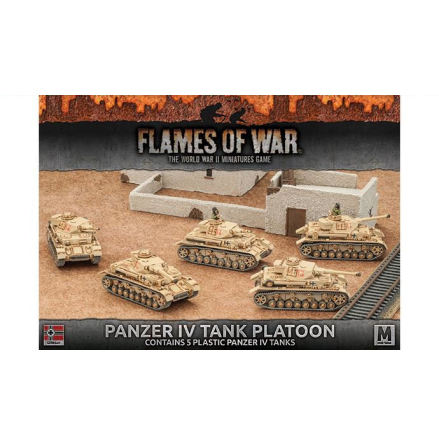 Afrika Korps Panzer IV Tank Platoon (Plastic x 5)