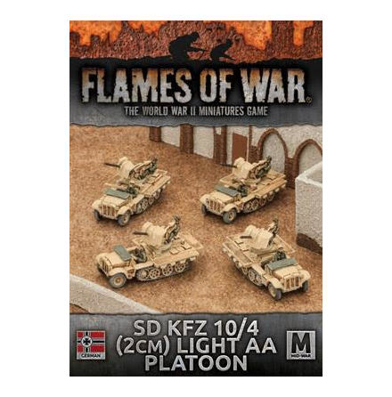 Afrika Korps Sd Kfz 10/4 (2cm) Light AA Platoon (x 4)