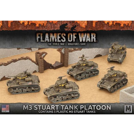 M3 Stuart Light Tank Platoon (5x Plastic)