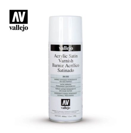 Vallejo Acrylic Satin Varnish Spray (400 ml)