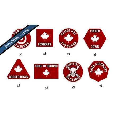 Team Yankee Canadian Token Set