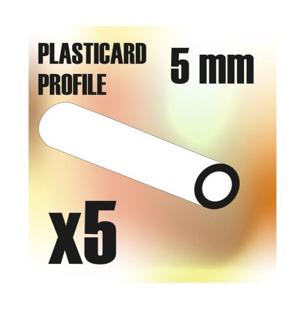 ABS Plasticard - Profile TUBE 5mm