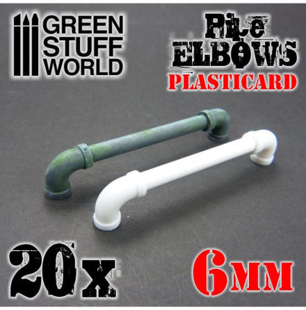 ABS Plasticard Pipe ELBOWS 6mm