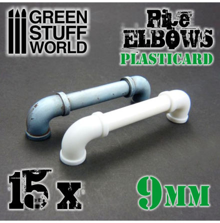 ABS Plasticard Pipe ELBOWS 9mm