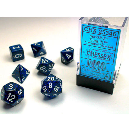 Speckled Polyhedral Stealth 7-Die Set