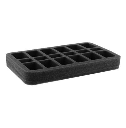 HS035BF01BO 35 mm (1.4 inch) half-size Figure Foam Tray with base