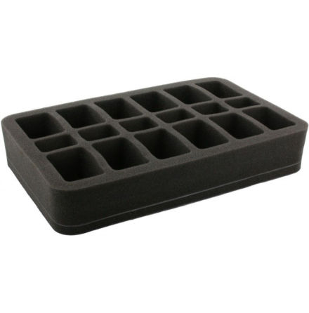 HS050BF01BO 50 mm (2 inch) half-size Figure Foam Tray with base