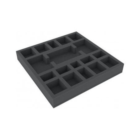 ASEC035BO 247 mm x 247 mm x 35 mm foam tray for board game boxes