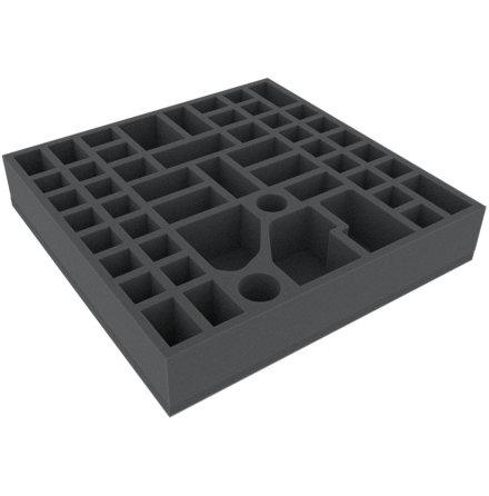 AGEL055BO 295 mm x 295 mm x 55 mm foam tray for board game boxes