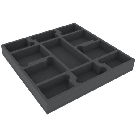 AGEQ040BO 295 mm x 295 mm x 40 mm foam tray for board game boxes