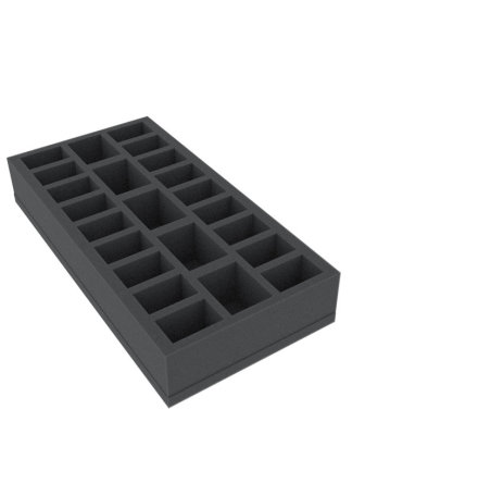 AUFF050B0 295 mm x 147,5 mm x 50 mm (2 inches) foam tray for board game boxes
