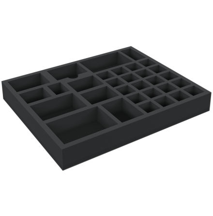 AVFK045BO 45 mm foam tray for Scythe board game box with 31 compartments