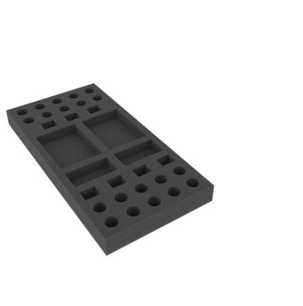 AUGN025BO 295 mm x 147,5 mm x 25 mm (1.00 inches) foam tray for board game boxes