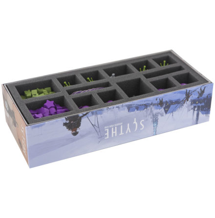 Foam tray set for Scythe expansion Invaders from Afar with 14 compartments