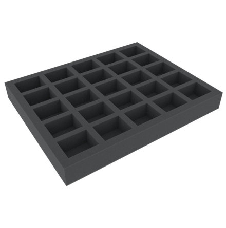 FS040WH10 40 mm (1.6 inch) full-size Tray with 25 large cut outs for Warhammer