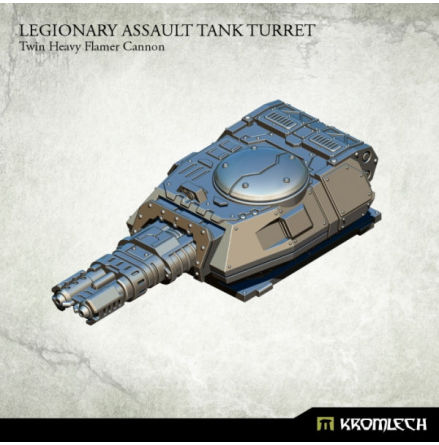 Legionary Assault Tank Turret: Twin Heavy Flamer Cannon