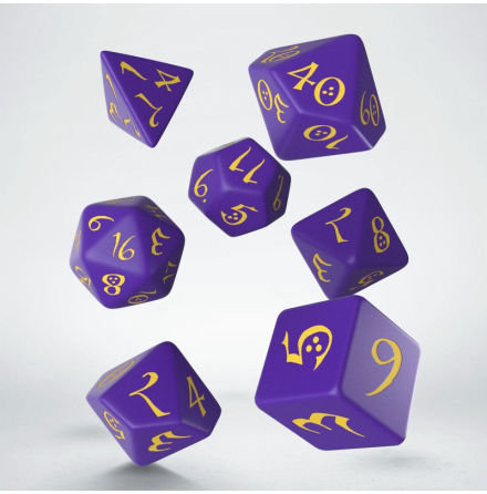 Classic RPG Purple & yellow Dice Set (7)