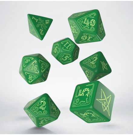 Call of Cthulhu Green & glow-in-the-dark Dice Set (7)