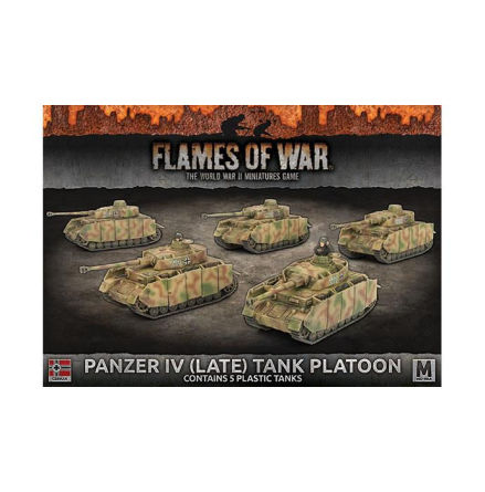 PANZER IV (LATE) PLATOON (x5 plastic tanks with schurzen)