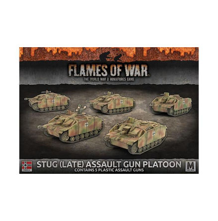 StuG (LATE) ASSAULT GUN PLATOON (x5 plastic tanks with schurzen)