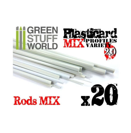 ABS Plasticard - Profile - 20x RODs Variety Pack