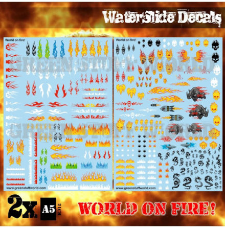 Waterslide Decals - World on Fire