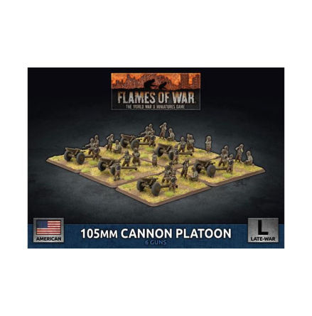 105mm Cannon Platoon (x6 Plastic)