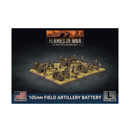 105mm Field Artillery Battery (x4 Plastic)