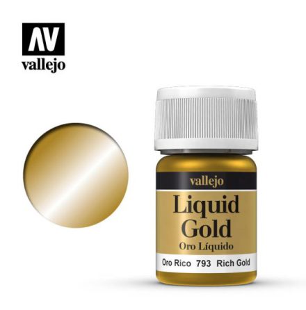 RICH GOLD (VALLEJO MODEL COLOR - ALCOHOL BASED 35 ml)
