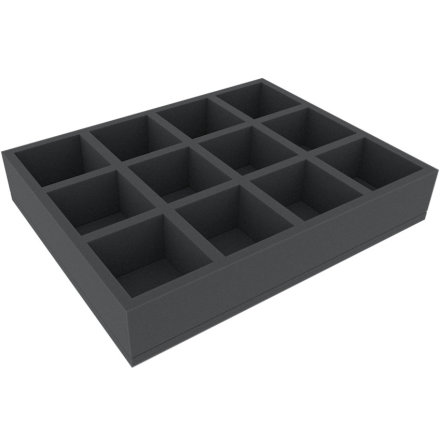 FSMEPQ060BO 60 MM FULL-SIZE FOAM TRAY WITH 12 COMPARTMENTS