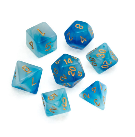 Nebula Series: Blue - Numbers: Gold
