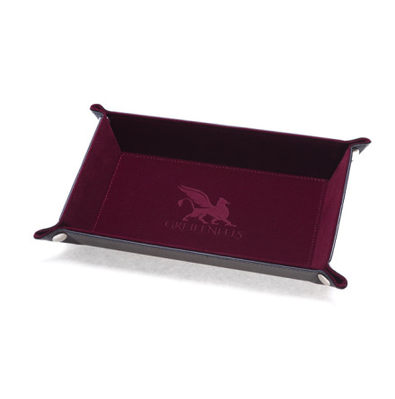 Dice Tray Rectangle Series: Burgundy