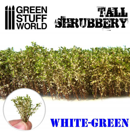 Tall Shrubbery - White Green